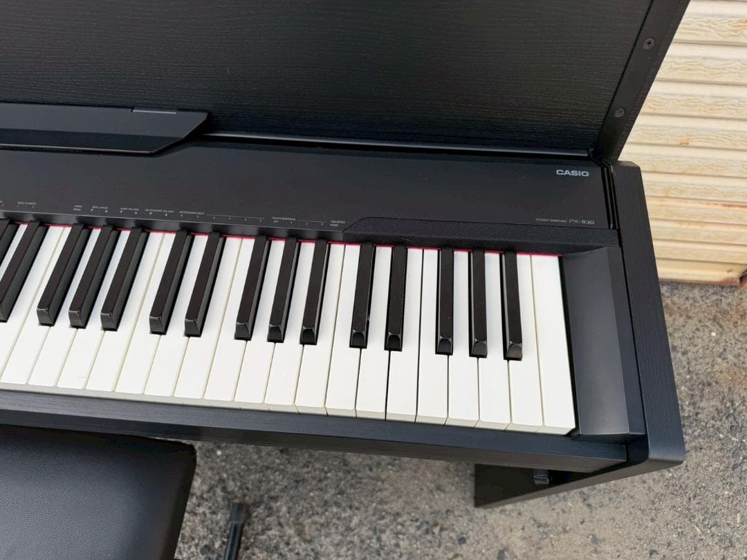 CASIO PX-830 ブラック 電子ピアノ 椅子付き