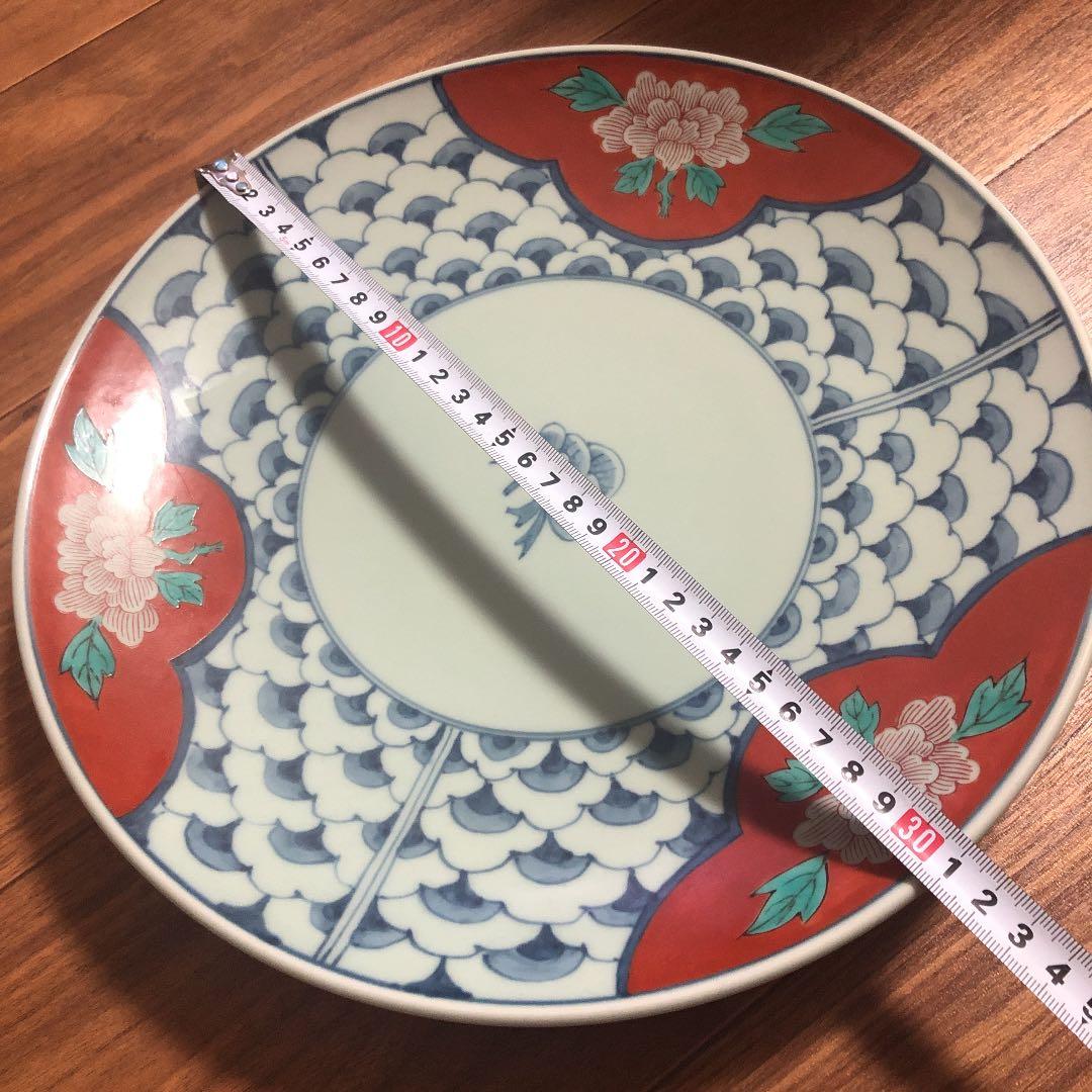 有田焼　陶祥窯　大皿　特大　牡丹　椿