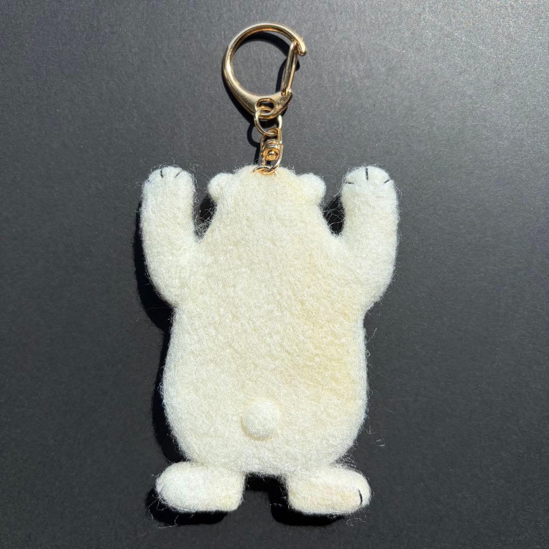 【Ted様】羊毛フェルト/キーホルダー/ハンドメイド/しろくま/バッグチャーム