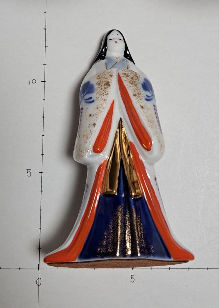 ③ひな人形 親王飾り 立ち雛 青