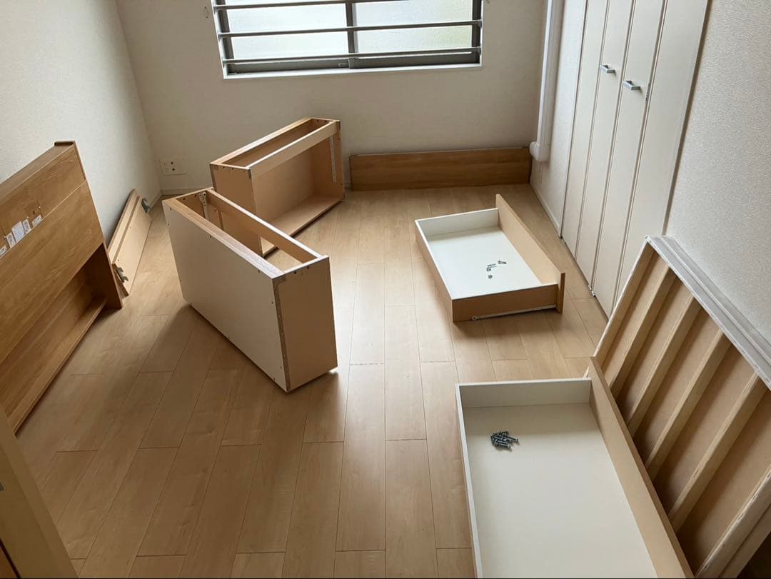 【美品】ニトリ ベッドフレーム アザン3 セミダブル ベッド 家具 引き取り限定