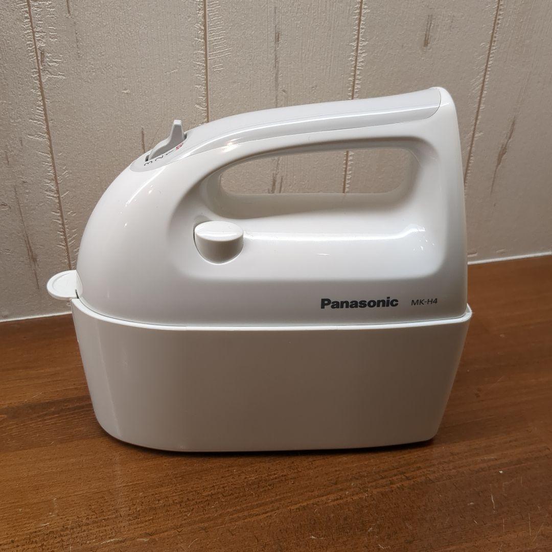 【美品】Panasonic ハンドミキサー MK-H4 ホワイト 泡立て器
