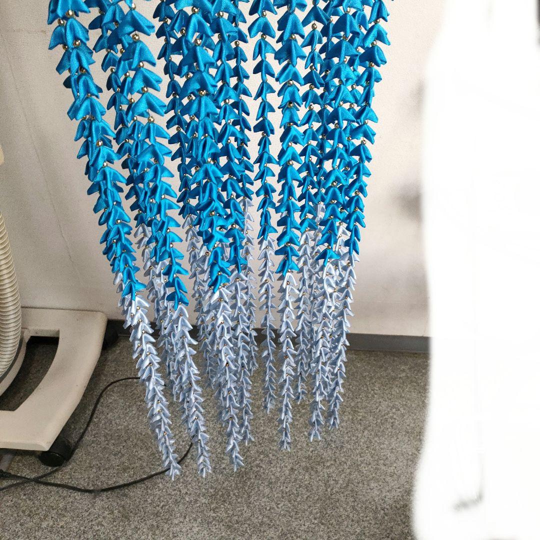 ハンドメイド 青のグラデーションつるし飾り