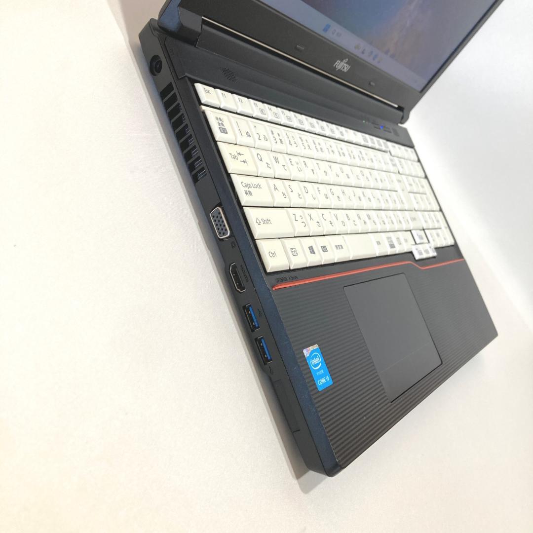 初心者向け✨快速i5・大画面・DVD✨黒✨すぐ使えるノートパソコン◇T515-3