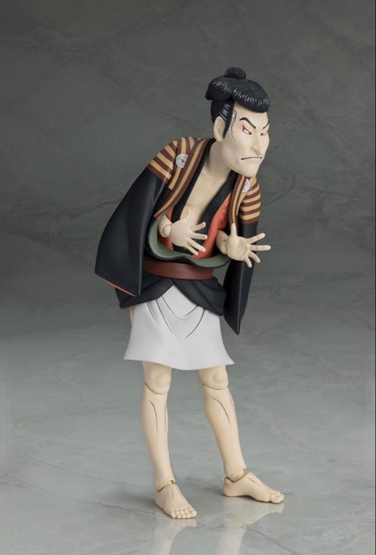 figma 写楽作 三代目大谷鬼次の奴江戸兵衛 塗装済み 完成品可動フィギュア