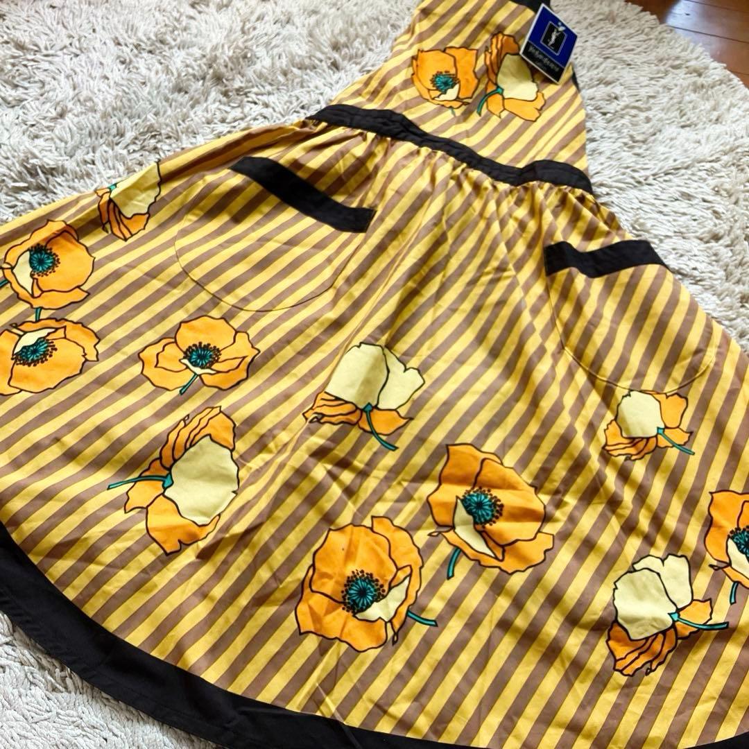 Yves Saint Laurent エプロン ヴィンテージ 花柄 タグ付 希少