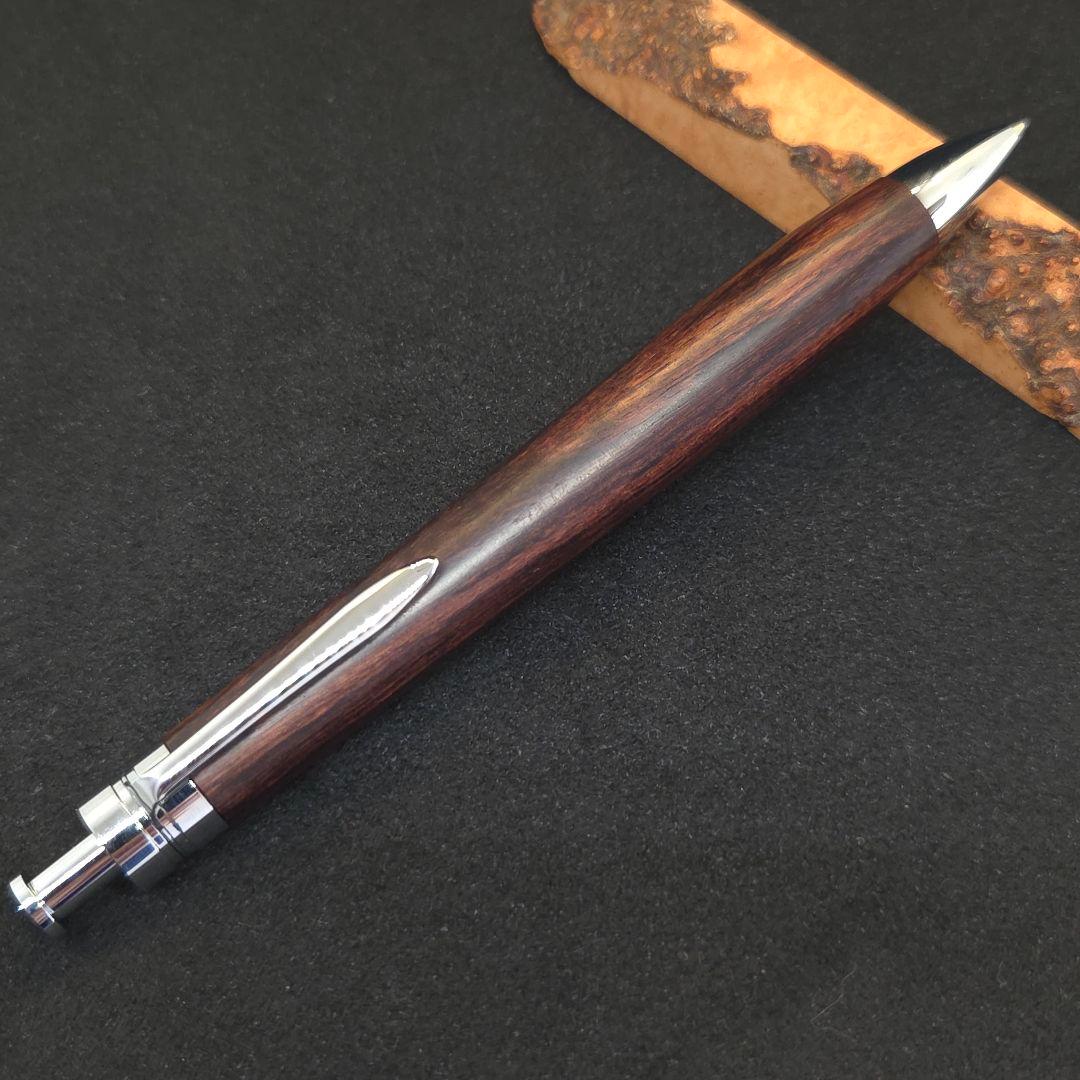 No.34ハンドメイド木軸シャーペンマダガスカルローズウッド