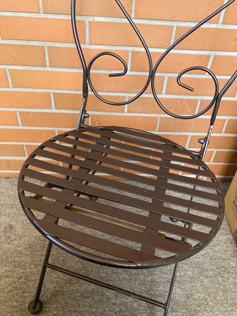 g ガーデニング　アンティーク　ガーデンチェア　アイアンチェア　フラワースタンド