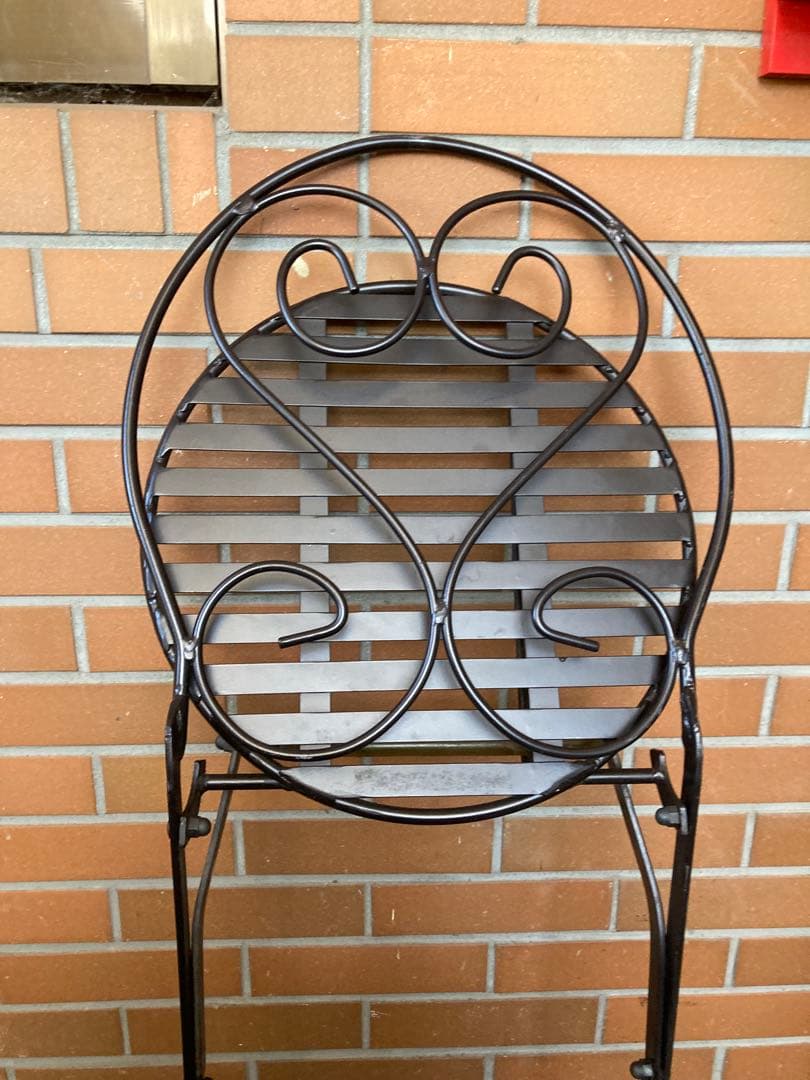 g ガーデニング　アンティーク　ガーデンチェア　アイアンチェア　フラワースタンド