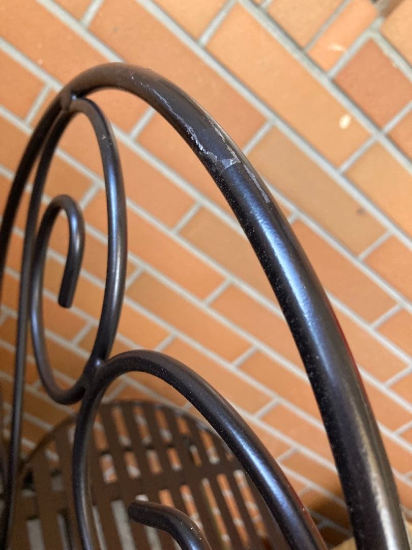 g ガーデニング　アンティーク　ガーデンチェア　アイアンチェア　フラワースタンド