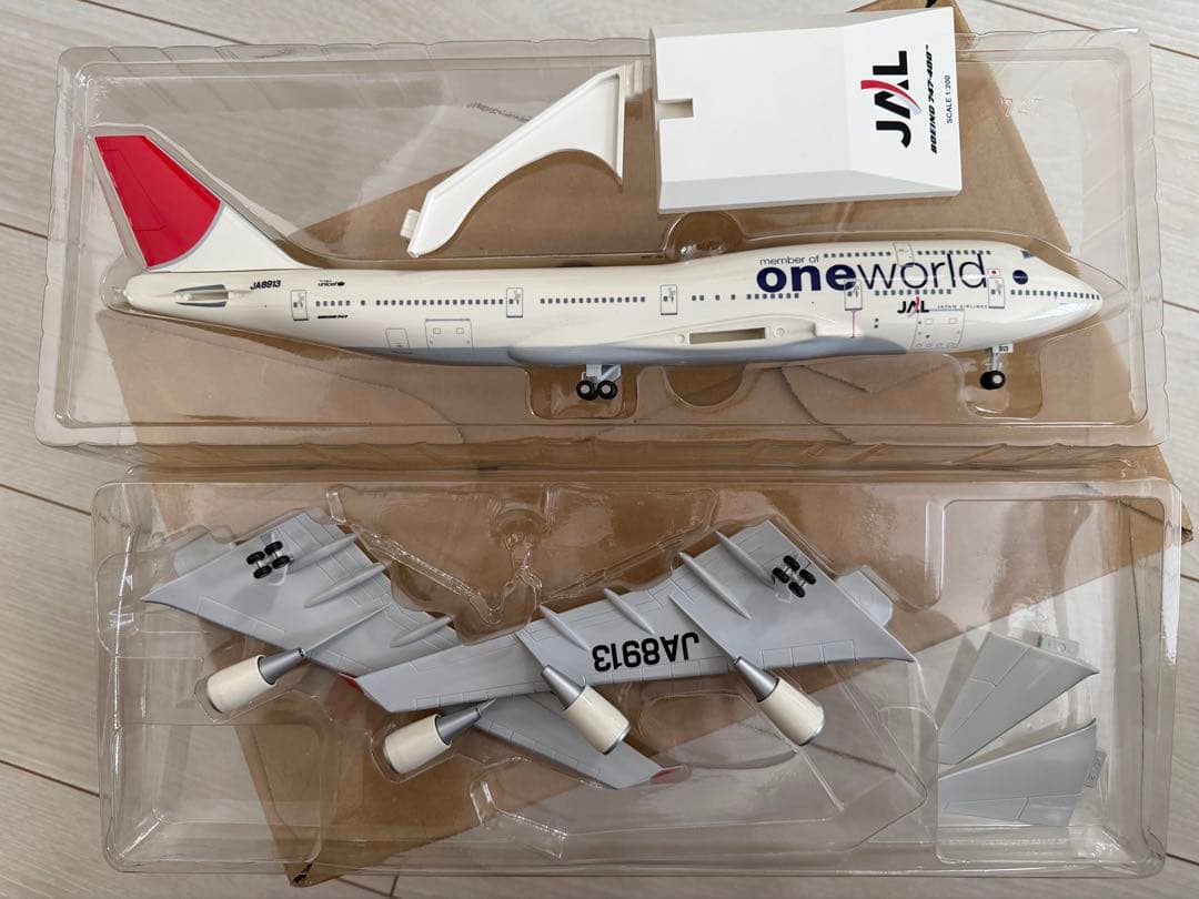 セ*ヤ様 B747-400 JAL one world 1:200 ありがとうジ