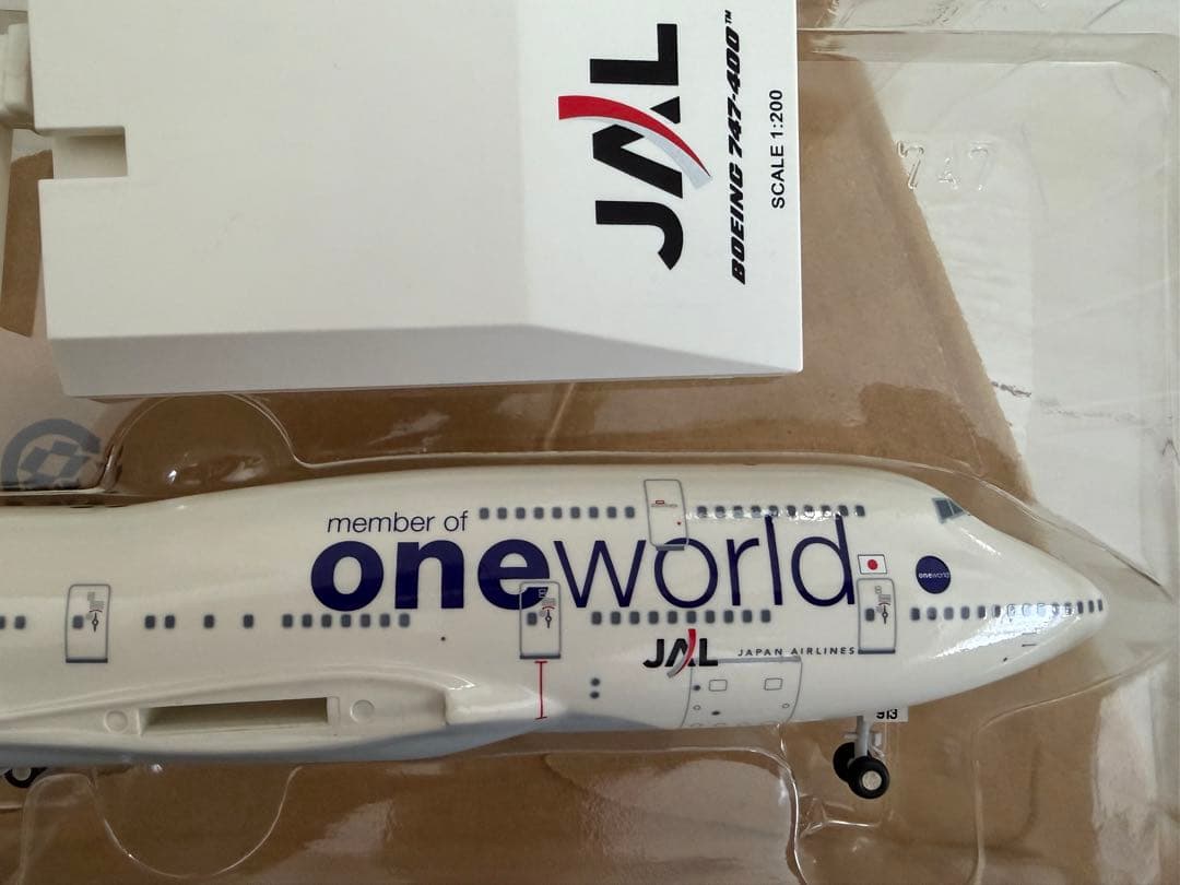 セ*ヤ様 B747-400 JAL one world 1:200 ありがとうジ