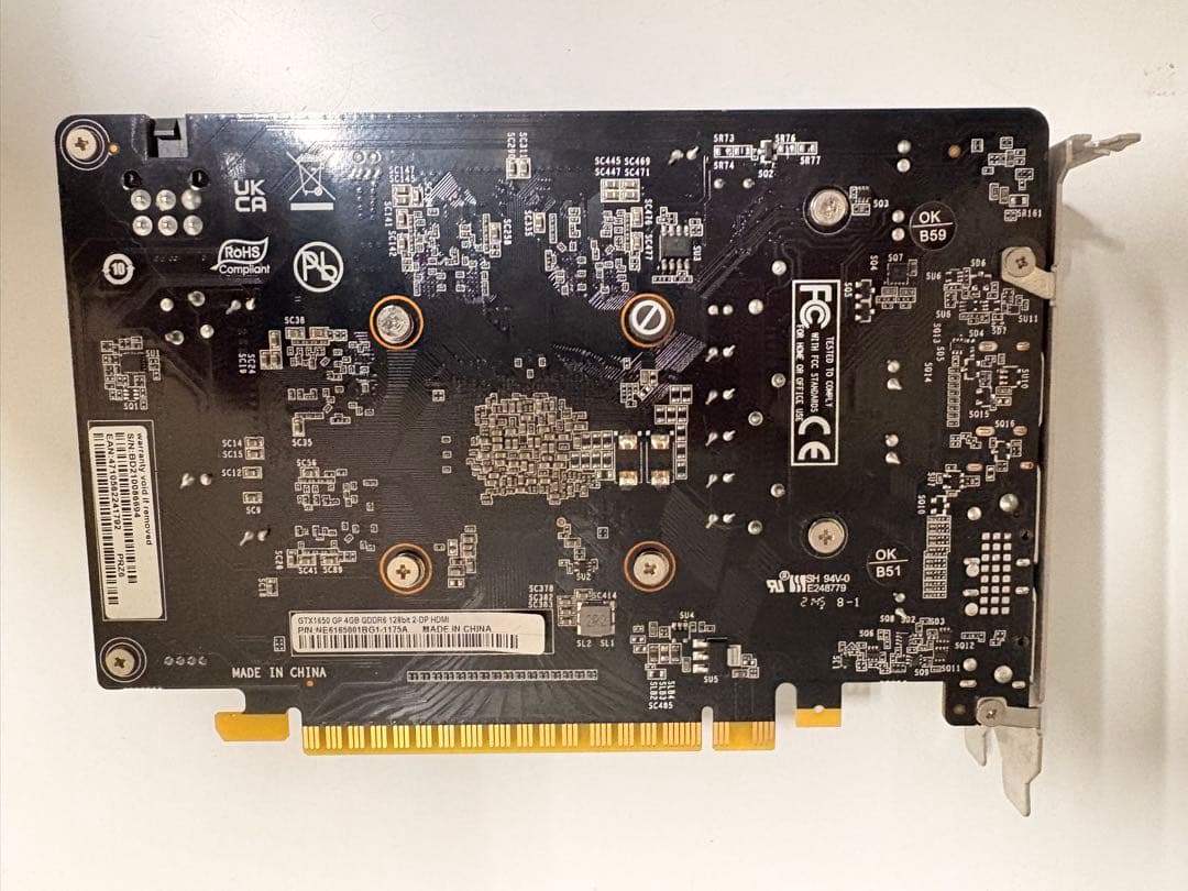 PALIT GeForce GTX 1650 グラフィックボード