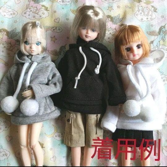 わけあり リカちゃんに☆グレーのパーカー 厚手 はるとくん バービー