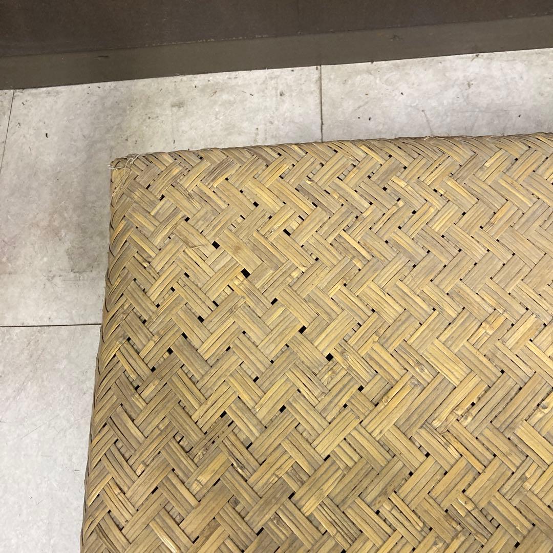 Ｂ-3 昭和レトロ 柳行李 竹細工 竹籠 竹かご 蓋つきかご 収納ボックス 葛籠