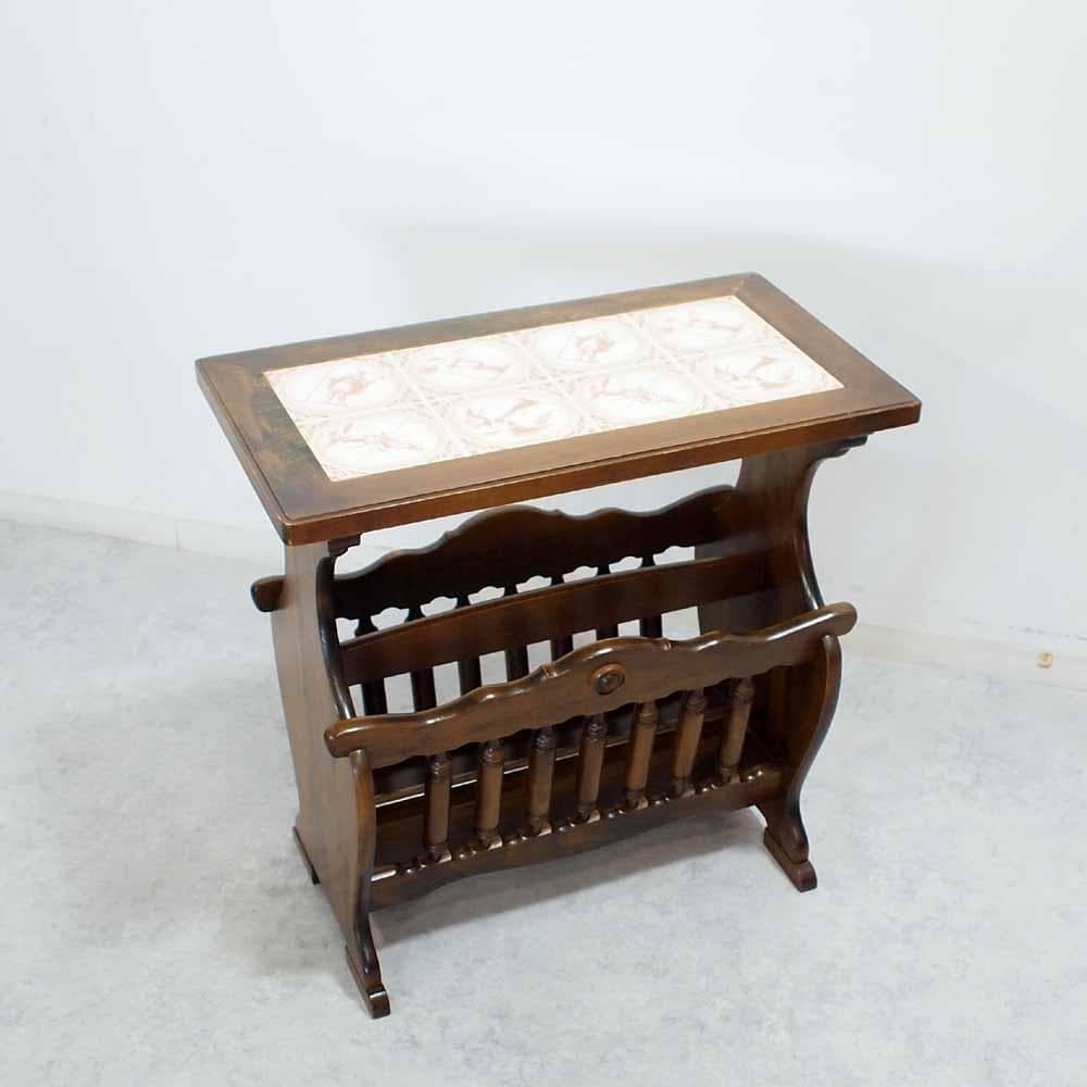 ヴィンテージ マガジンラック サイドテーブル ZR24486