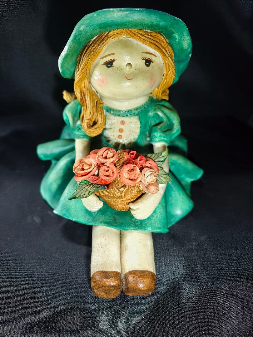 紙人形 少女の像 西洋骨董 アンティーク 旧家蔵出し 蒐集家放出美品 時代物