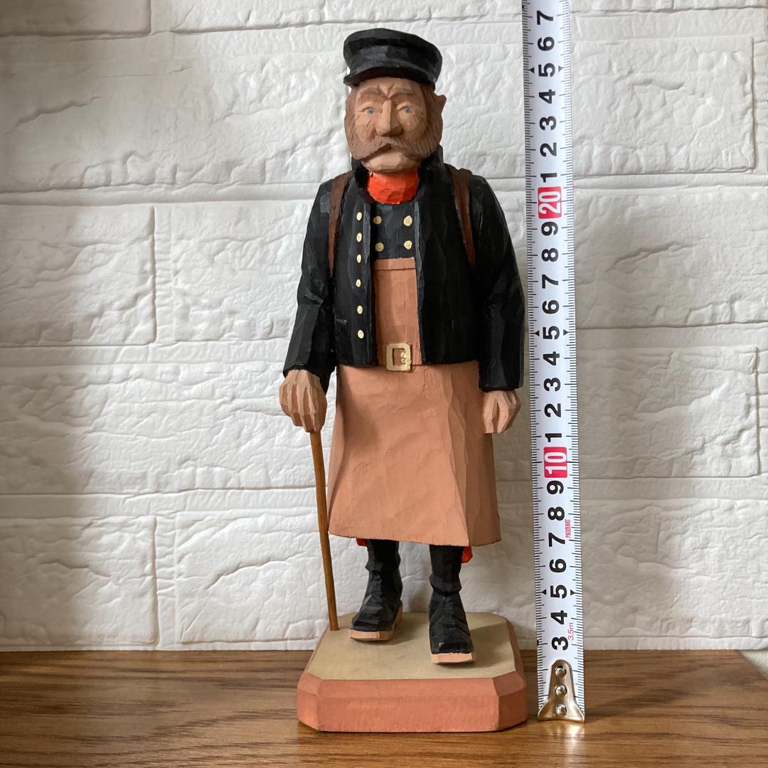 北欧スウェーデン作家 Gunnar Kalles グンナーカレス 木彫人形 男性