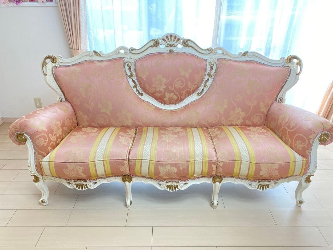 【1月5日までの限定価格】イタリア製 3人掛けシート ソファ