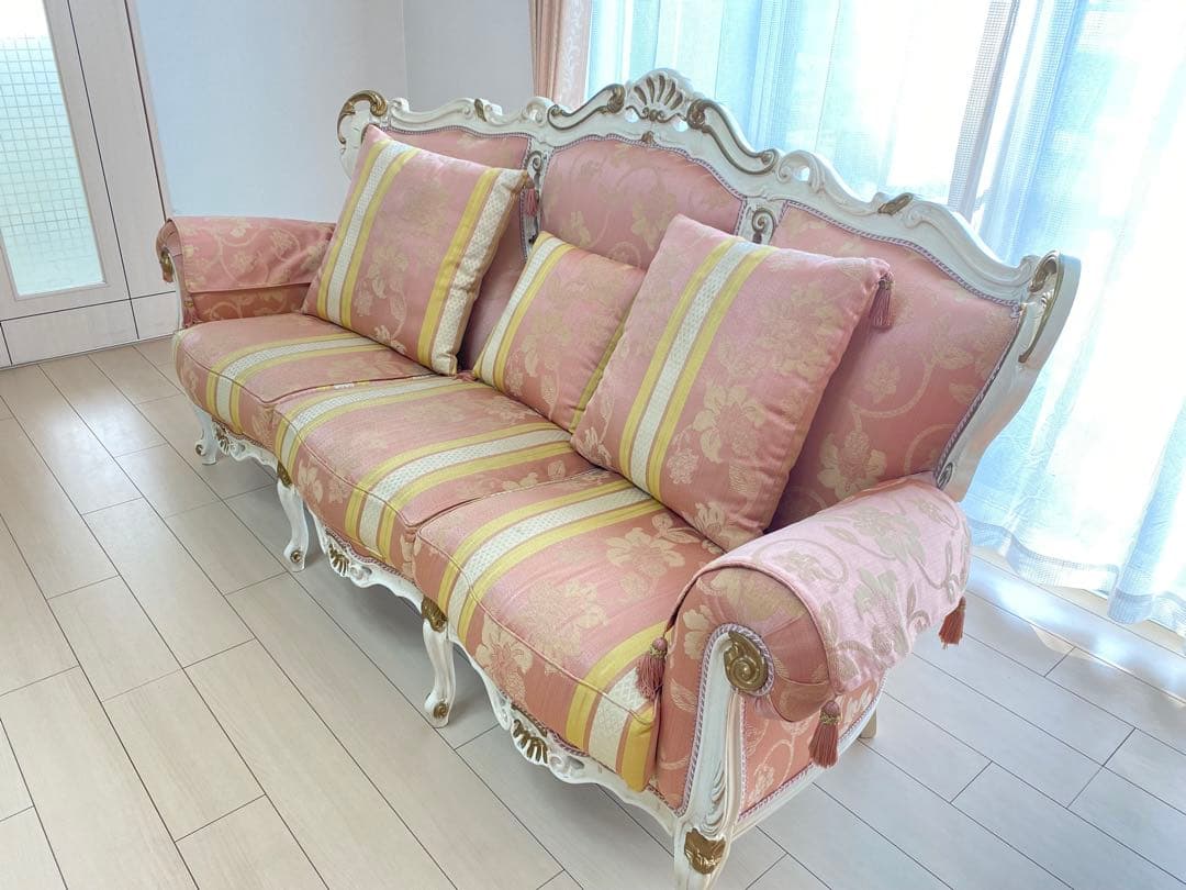 【1月5日までの限定価格】イタリア製 3人掛けシート ソファ