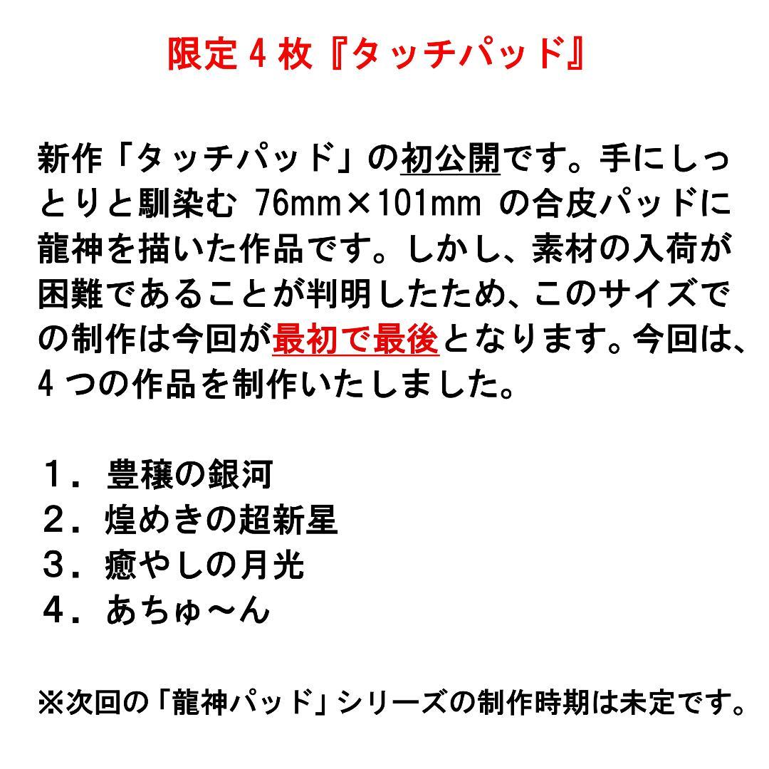 【新作お披露目】【限定品（1）】龍神パッド※金運を高めたい方へ※開運絵画