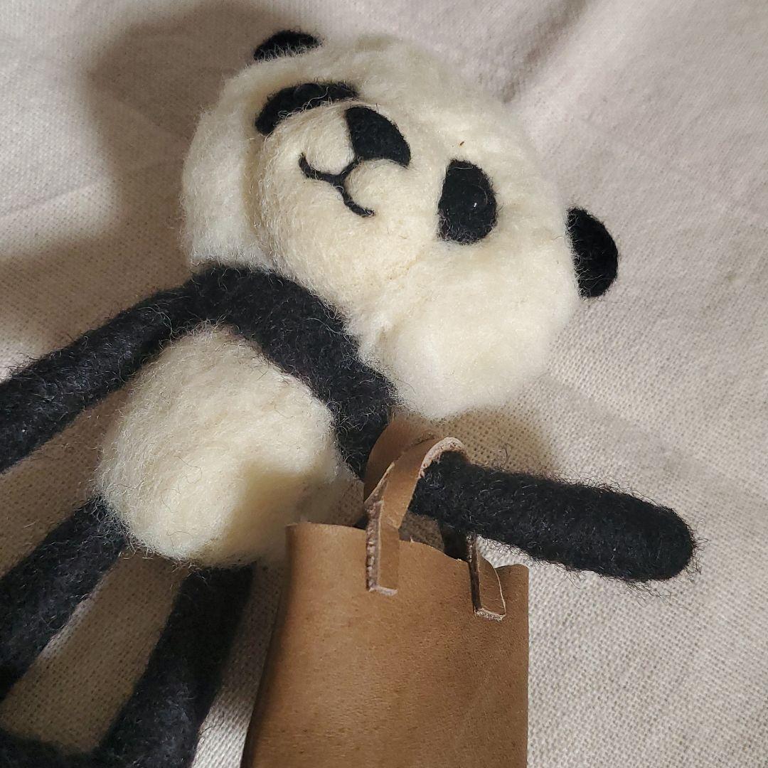 パンダ 【羊毛フェルト】ハンドメイド 人形