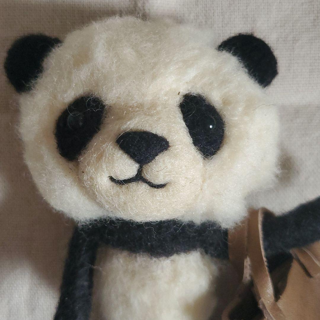パンダ 【羊毛フェルト】ハンドメイド 人形