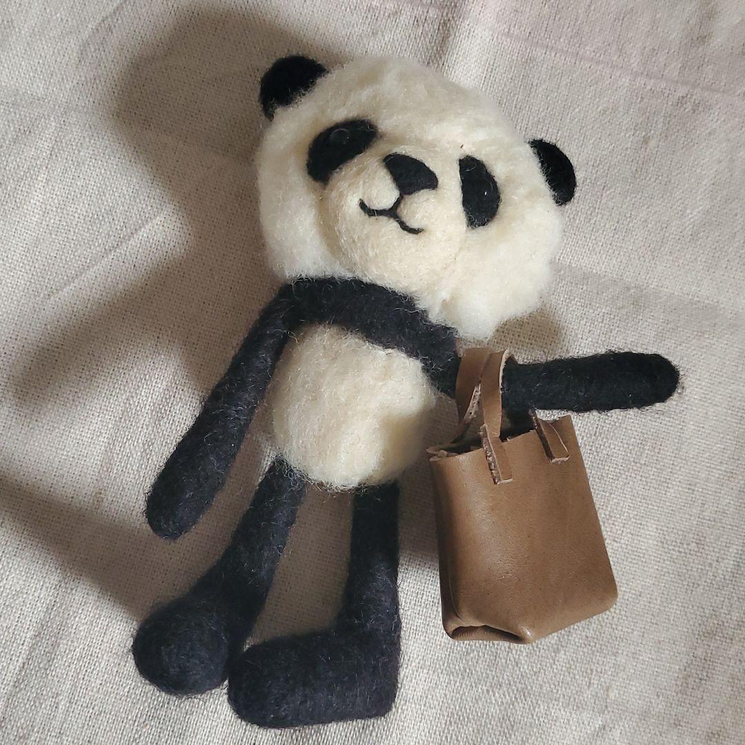 パンダ 【羊毛フェルト】ハンドメイド 人形