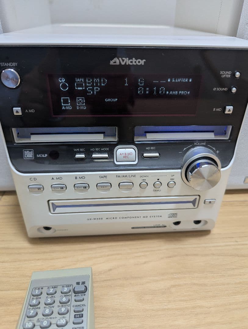 希少 Victor CA-UXW500‐W CD MDセットテープ　コンポ
