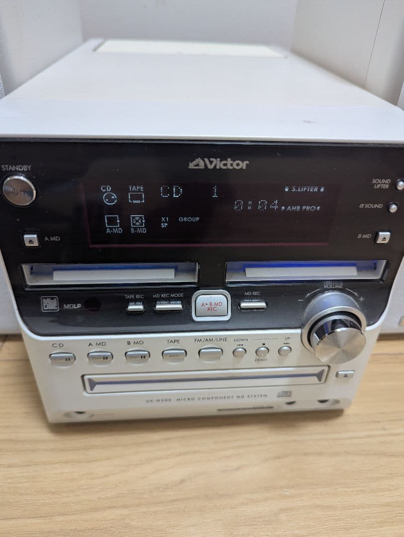 希少 Victor CA-UXW500‐W CD MDセットテープ　コンポ