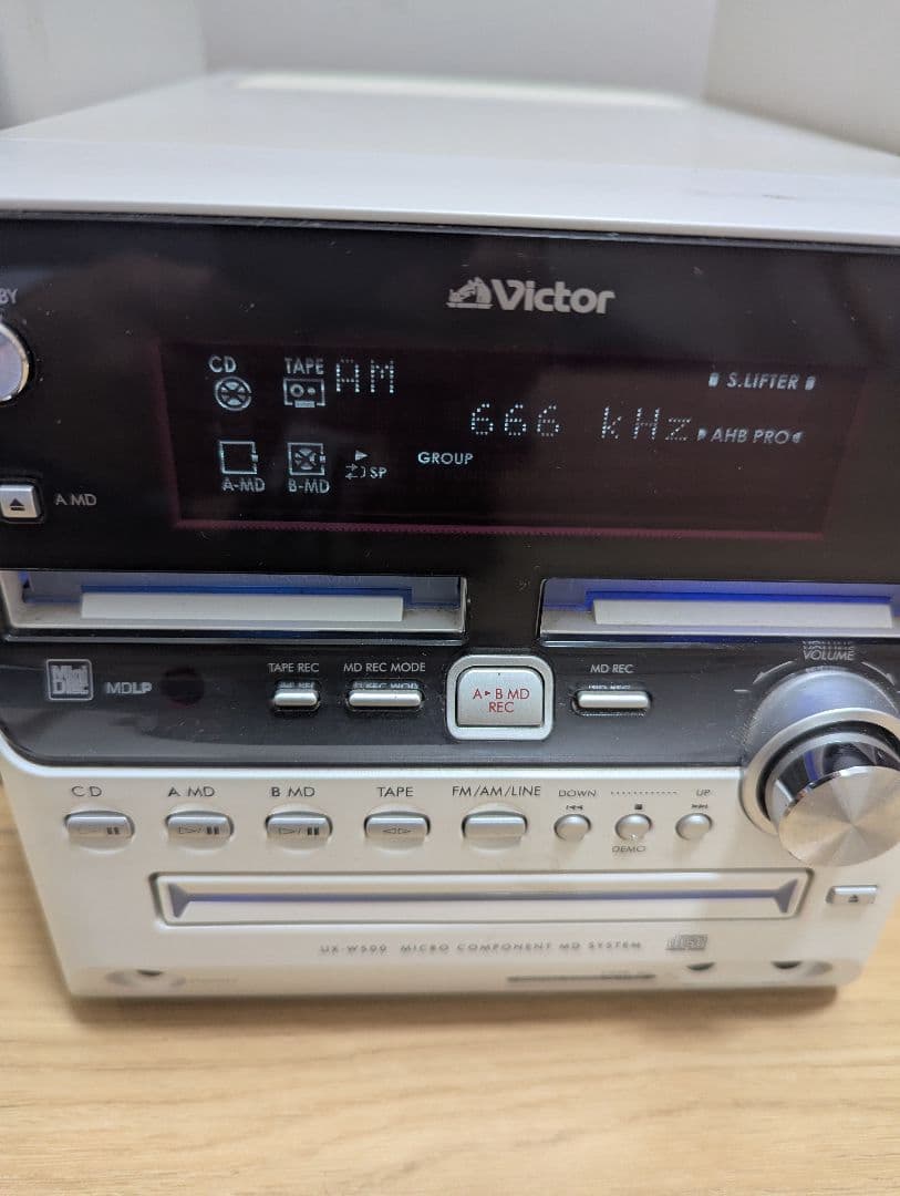 希少 Victor CA-UXW500‐W CD MDセットテープ　コンポ