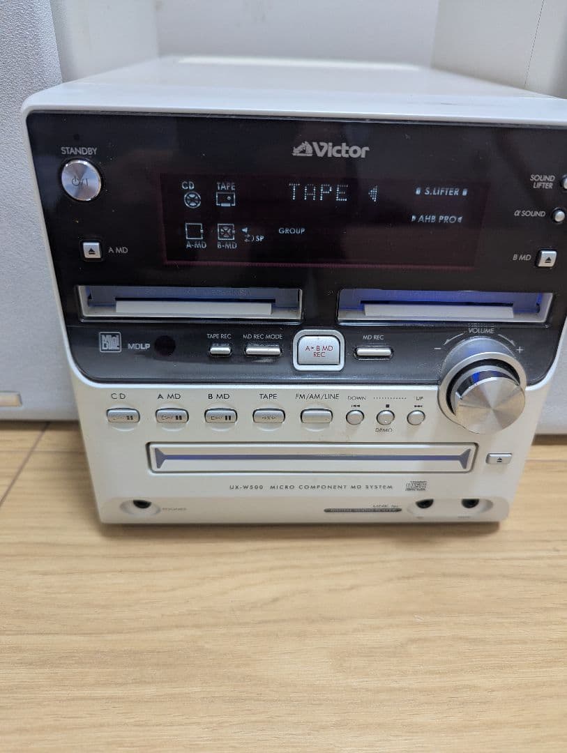 希少 Victor CA-UXW500‐W CD MDセットテープ　コンポ