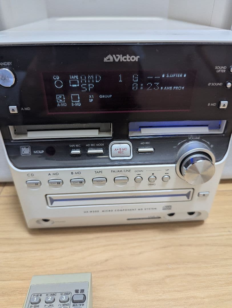 希少 Victor CA-UXW500‐W CD MDセットテープ　コンポ