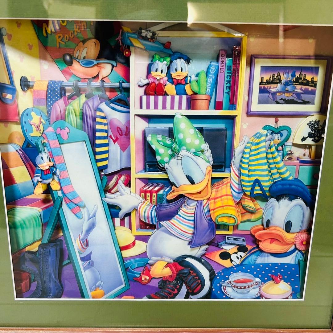 ディズニー　シャドー　ボックス　3D ドナルド　ミッキー