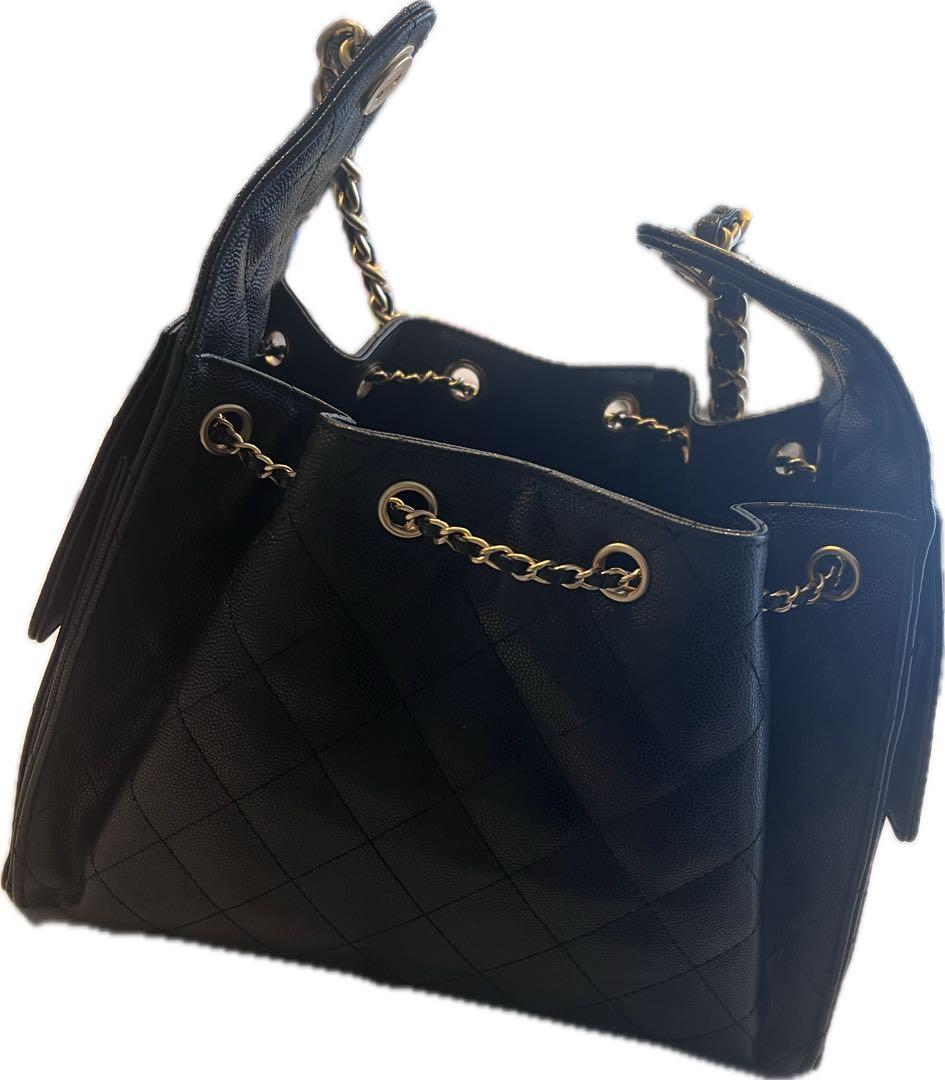 【美品】CHANEL ショルダーバッグ ノベルティ ブラック