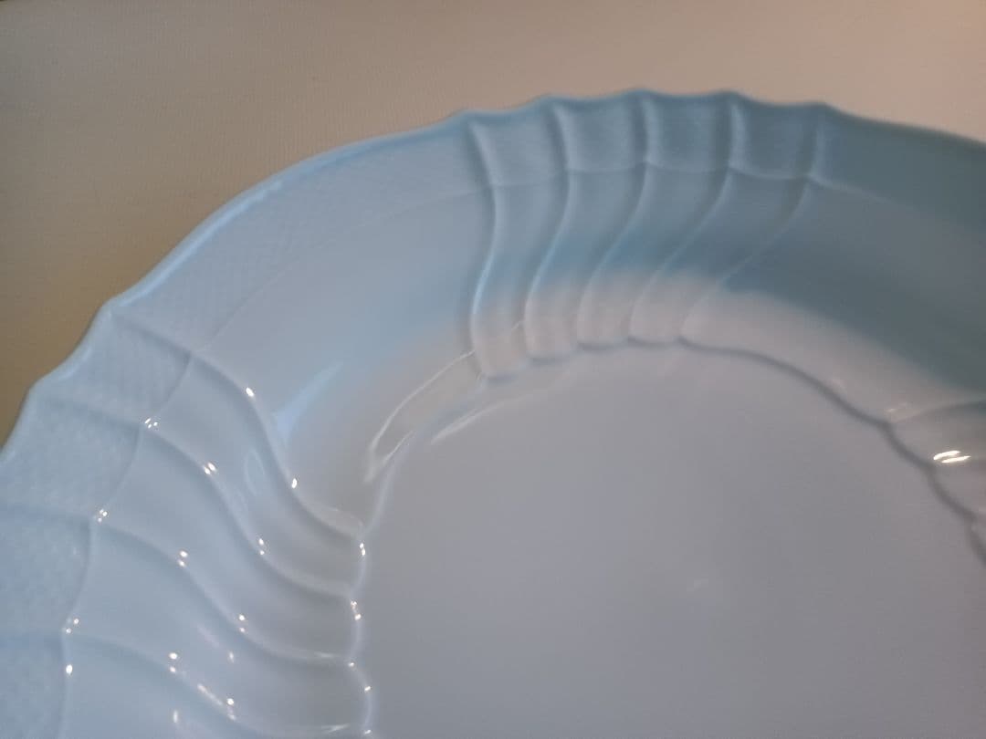 【リチャード・ジノリ】ベッキオホワイト　サービスプレート　大皿　33cm