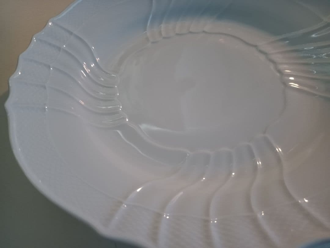 【リチャード・ジノリ】ベッキオホワイト　サービスプレート　大皿　33cm