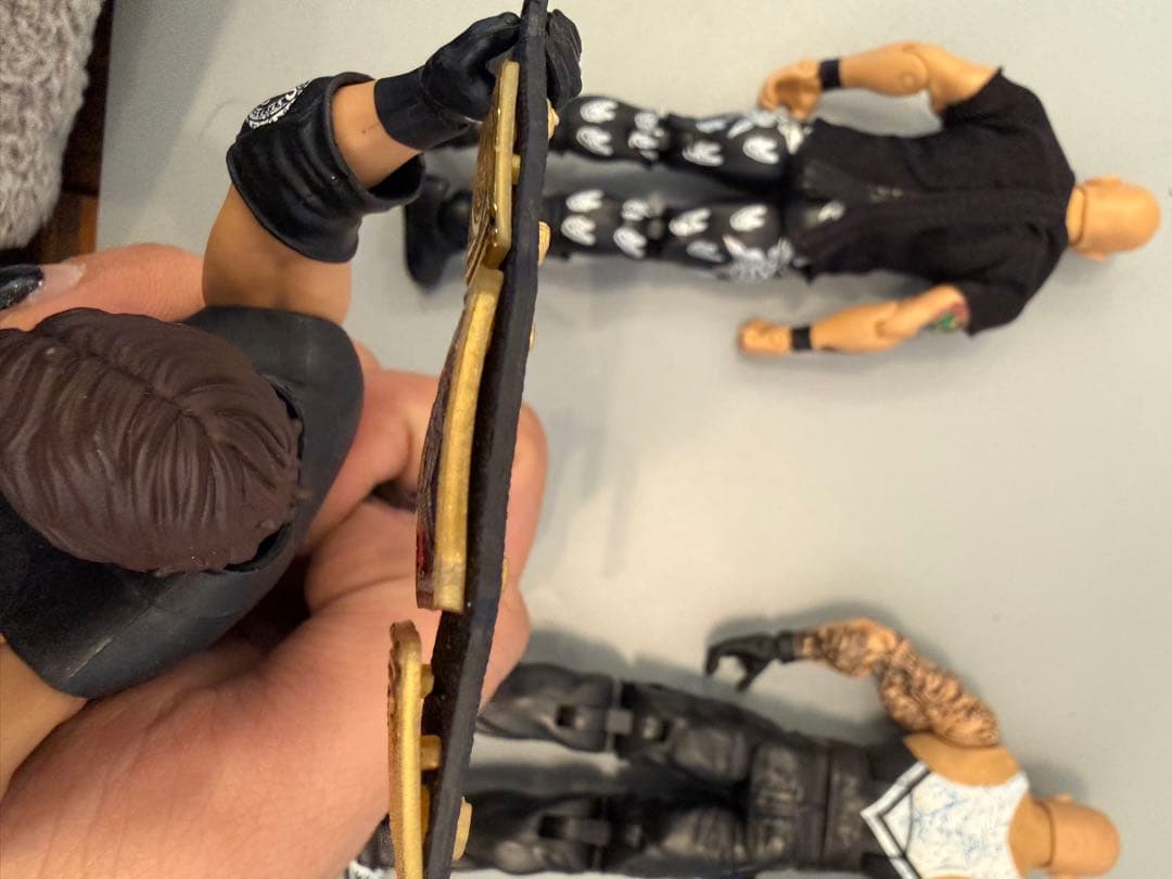 WWEフィギュアセット チャンピオンベルト付き