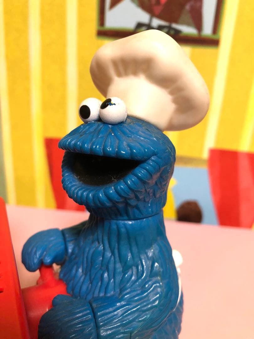 セサミストリート　クッキーモンスターのクッキーワゴン　ヴィンテージ