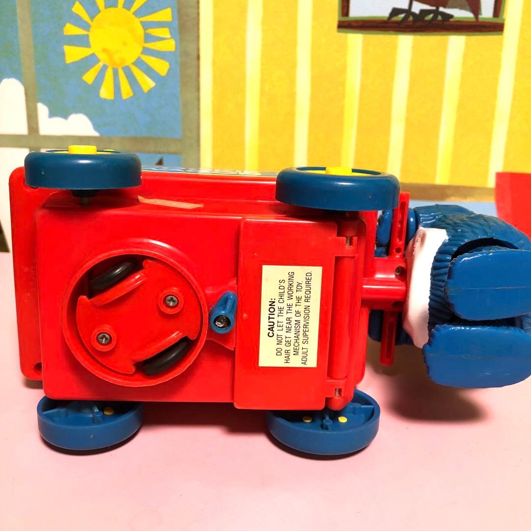 セサミストリート　クッキーモンスターのクッキーワゴン　ヴィンテージ