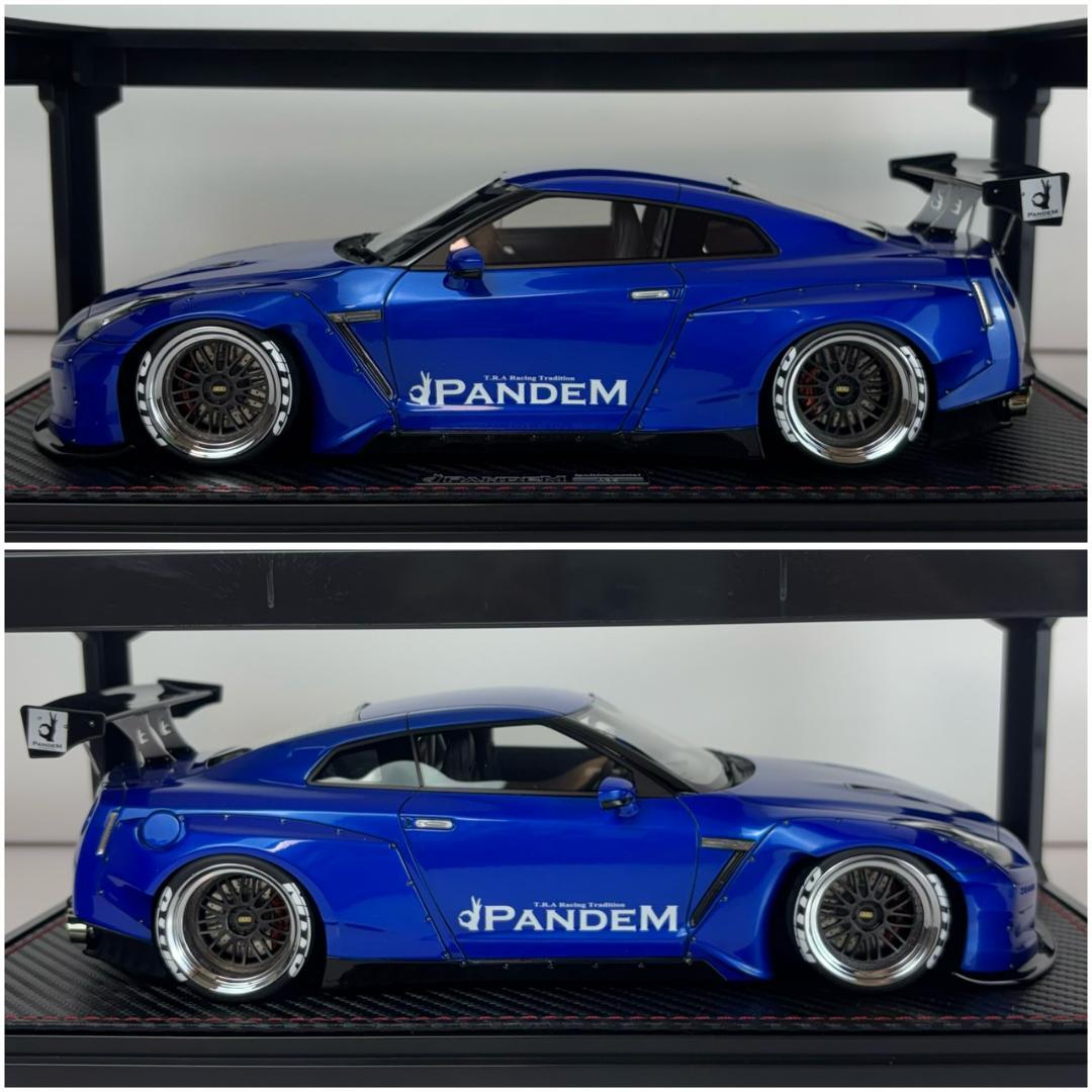極美品 イグニッションモデル 1/18 PANDEM R35 GT-R Blue