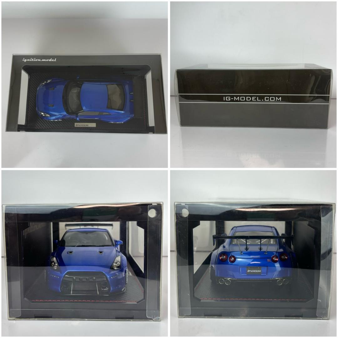 極美品 イグニッションモデル 1/18 PANDEM R35 GT-R Blue