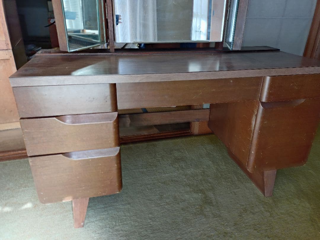 レトロ　三面鏡付きドレッサー(中古品)