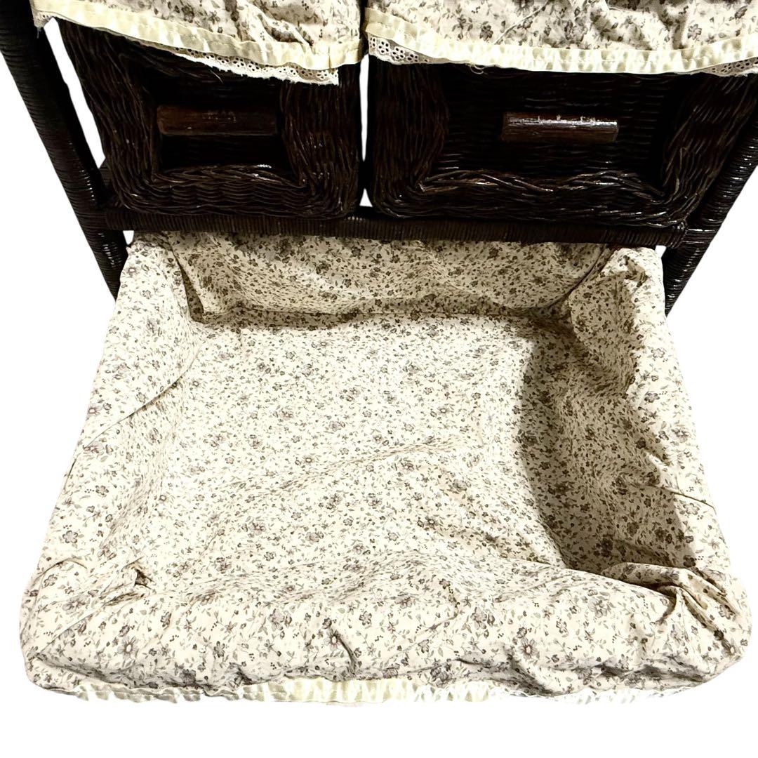 限定品 ムーミン公式 ラタン キャビネット 籐家具 北欧 カントリー風 チェスト