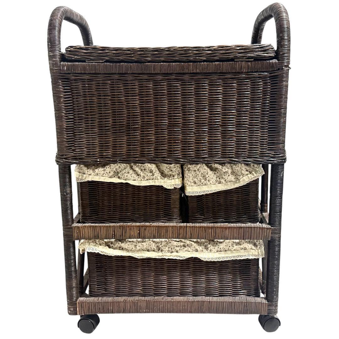 限定品 ムーミン公式 ラタン キャビネット 籐家具 北欧 カントリー風 チェスト