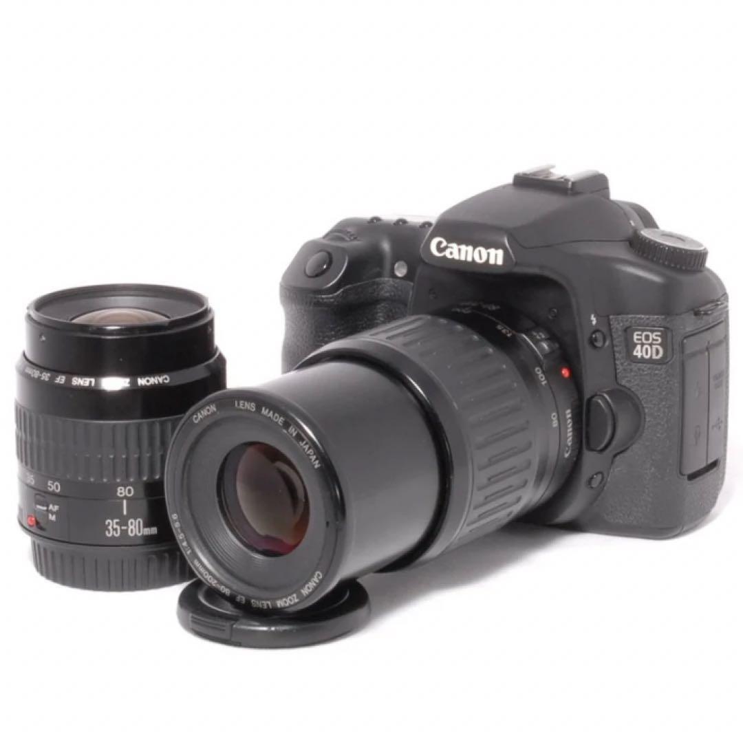 高速連写で撮り逃しなし⭐️Canon EOS 40D⭐️高性能⭐️ダブルレンズ