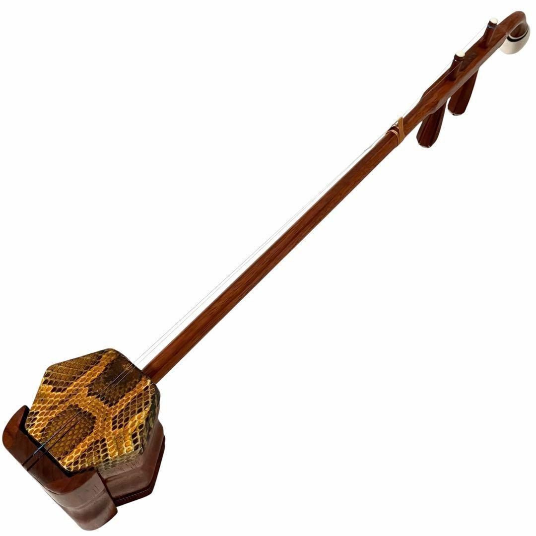 【新品】 蘇州二胡 紅木 胡弓 ヘビ皮 二胡 セミハードケース付き 弦楽器