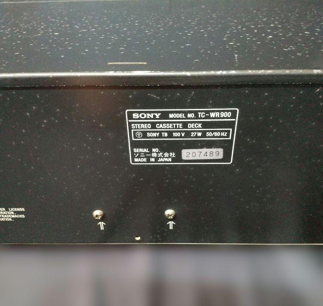 SONY　ステレオカセットデッキ　TC-WR900　ジャンク品