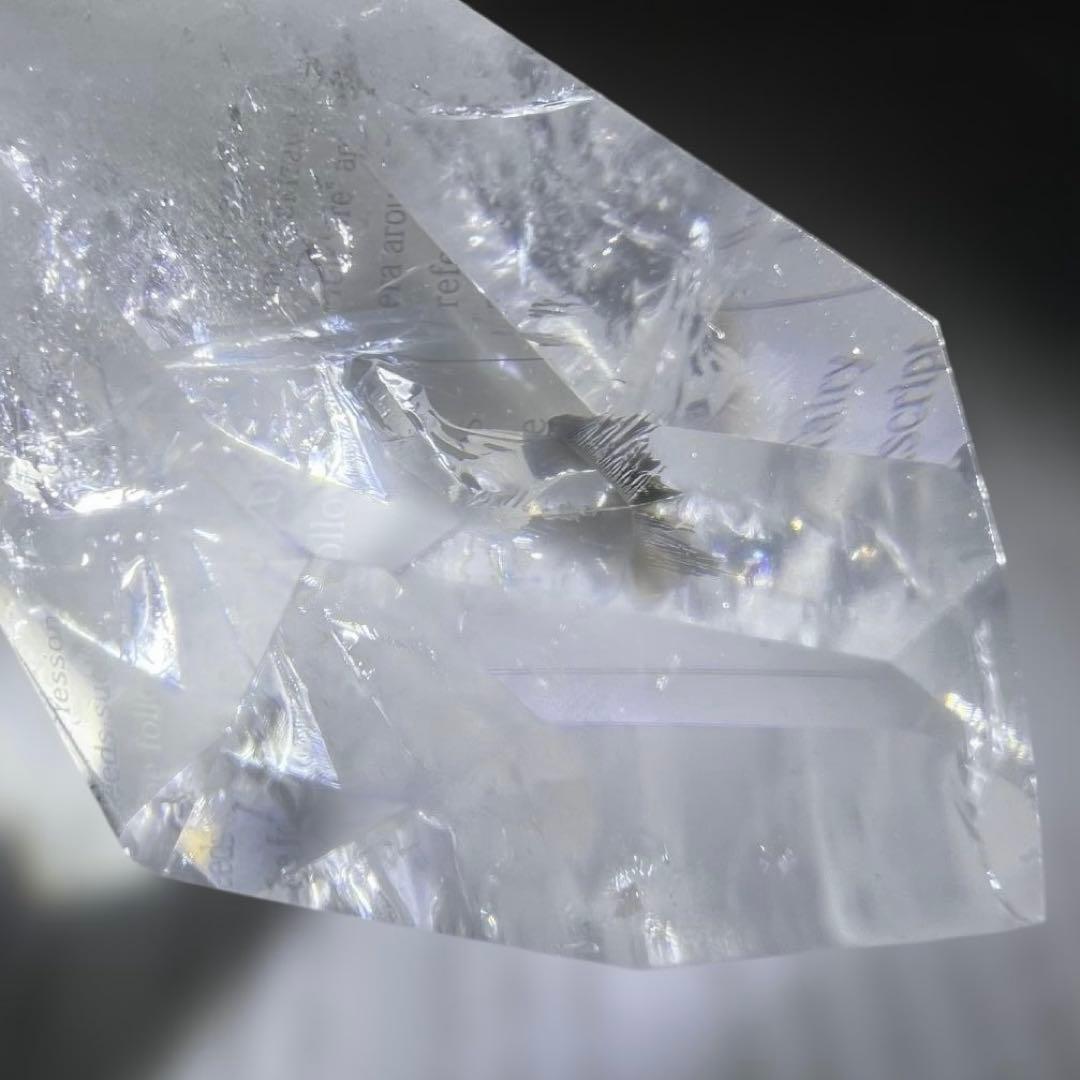 ✳️✨超極上の透明度と煌めき✨レインボー 水晶 ポイント 六角柱 天然石 原石