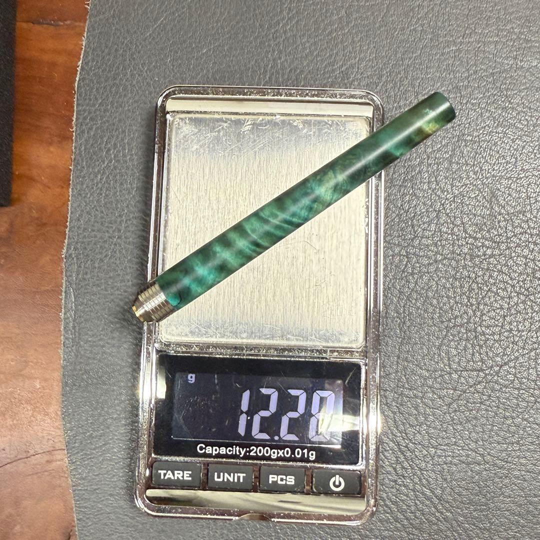 135栃トラ杢スタビ　PG-5用カスタム木軸　低重心Rグルーブ(溝)タイプステン